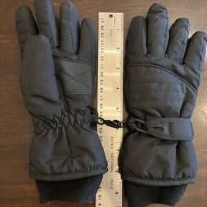 Children's Black Winter Gloves